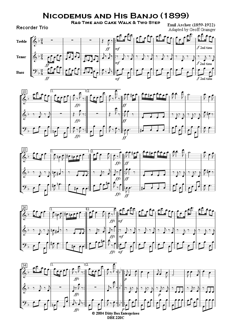 Please note that for bandwidth reasons, both the displayed score and the *.mp3 
file which can be listened to are of low quality (96 dpi and 48kbps respectively) 
and do not reflect the high quality of the delivered products.The delivered score 
format is A4 and printed with high quality.