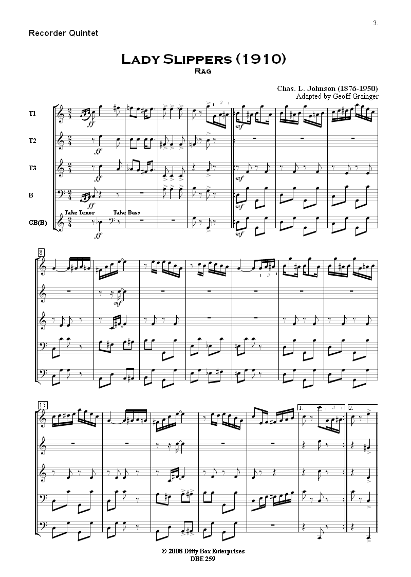 Please note that for bandwidth reasons, both the displayed score and the *.mp3 
file which can be listened to are of low quality (96 dpi and 48kbps respectively) 
and do not reflect the high quality of the delivered products.The delivered score 
format is A4 and printed with high quality.