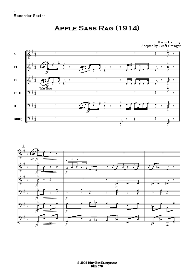 Please note that for bandwidth reasons, both the displayed score and the *.mp3 
file which can be listened to are of low quality (96 dpi and 48kbps respectively) 
and do not reflect the high quality of the delivered products.The delivered score 
format is A4 and printed with high quality.