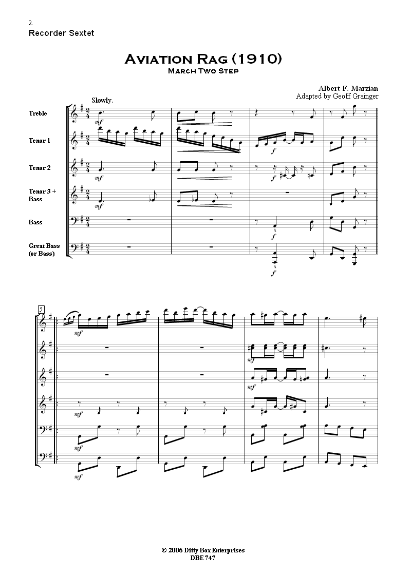 Please note that for bandwidth reasons, both the displayed score and the *.mp3 
file which can be listened to are of low quality (96 dpi and 48kbps respectively) 
and do not reflect the high quality of the delivered products.The delivered score 
format is A4 and printed with high quality.
